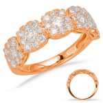 Rose Gold Diamond Fashion Ring