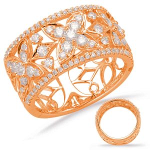 Rose Gold Diamond Fashion Ring