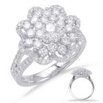 White Gold Diamond Fashion Ring