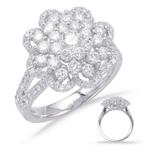 White Gold Diamond Fashion Ring