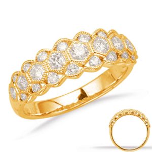 Yellow Gold Diamond Fashion Ring