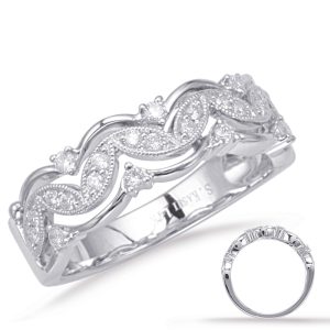 White Gold Diamond Fashion Ring