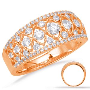 Rose Gold Diamond Fashion Ring