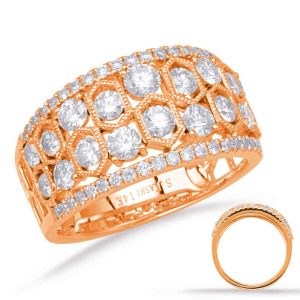 Rose Gold Diamond Fashion Ring