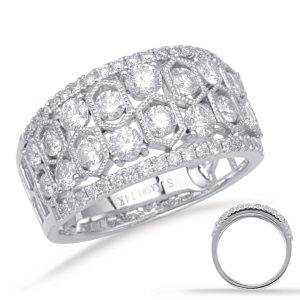 White Gold Diamond Fashion Ring