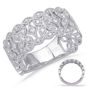 White Gold Diamond Fashion Ring