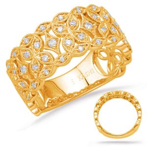Yellow Gold Diamond Fashion Ring