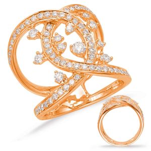 Rose Gold Diamond Fashion Ring