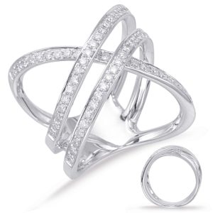 White Gold Diamond Fashion Ring