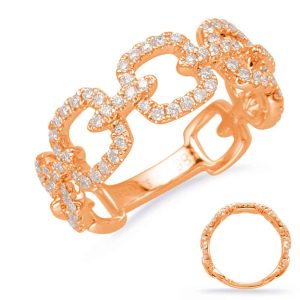 Rose Gold Diamond Fashion Ring