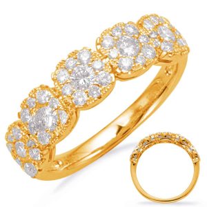 Yellow Gold Diamond Fashion Ring
