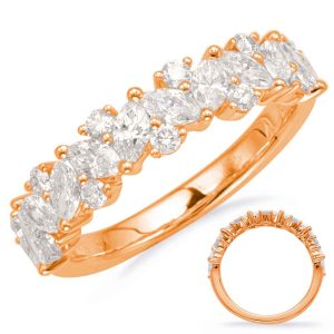 Rose Gold Diamond Fashion Ring