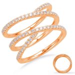 Rose Gold Diamond Fashion Ring
