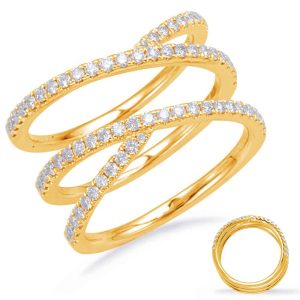Yellow Gold Diamond Fashion Ring