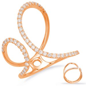 Rose Gold Diamond Fashion Ring