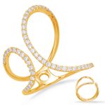 Yellow Gold Diamond Fashion Ring