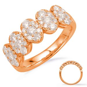 Rose Gold Diamond Fashion Ring