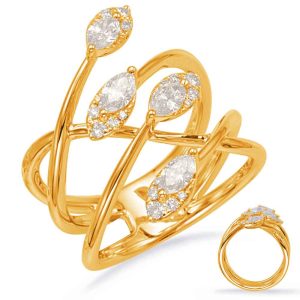 Yellow Gold Diamond Fashion Ring