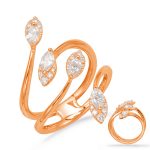 Rose Gold Diamond Fashion Ring
