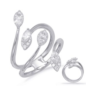 White Gold Diamond Fashion Ring