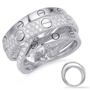 White Gold Diamond Fashion Ring