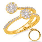 Yellow Gold Diamond Fashion Ring