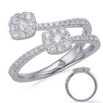 White Gold Diamond Fashion Ring