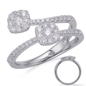 White Gold Diamond Fashion Ring