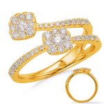 Yellow Gold Diamond Fashion Ring