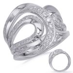 White Gold Diamond Fashion Ring