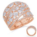 Rose Gold Diamond Fashion Ring