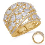 Yellow Gold Diamond Fashion Ring