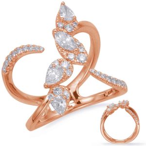 Rose Gold Diamond Fashion Ring