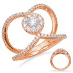 Rose Gold Diamond Fashion Ring