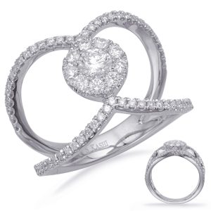White Gold Diamond Fashion Ring