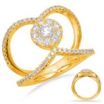 Yellow Gold Diamond Fashion Ring