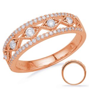 Rose Gold Diamond Fashion Ring