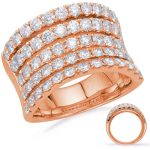 Rose Gold Diamond Fashion Ring