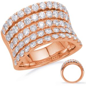 Rose Gold Diamond Fashion Ring