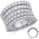 White Gold Diamond Fashion Ring