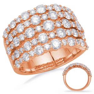 Rose Gold Diamond Fashion Ring