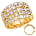 Yellow Gold Diamond Fashion Ring