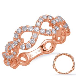 Rose Gold Diamond Fashion Ring