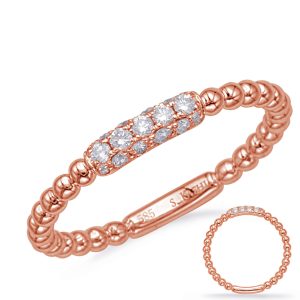 Rose Gold Diamond Fashion Ring