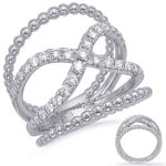 White Gold Diamond Fashion Ring