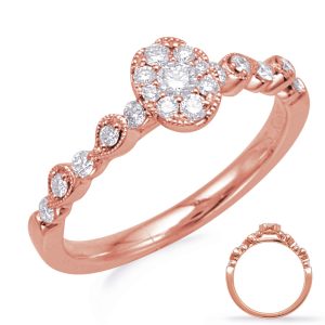 Rose Gold Diamond Fashion Ring