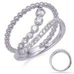 White Gold Diamond Fashion Ring