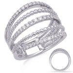 White Gold Diamond Fashion Ring