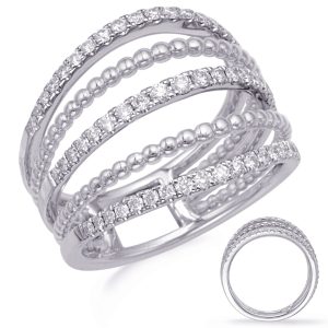White Gold Diamond Fashion Ring