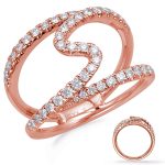 Rose Gold Diamond Fashion Ring